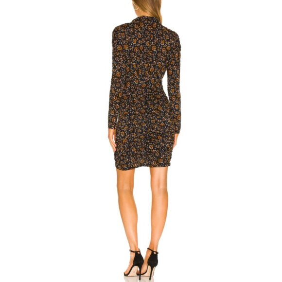 Veronica Beard 'Gretna' Ruched Jersey Mini-Dress, Black Multi - Picture 3 of 4